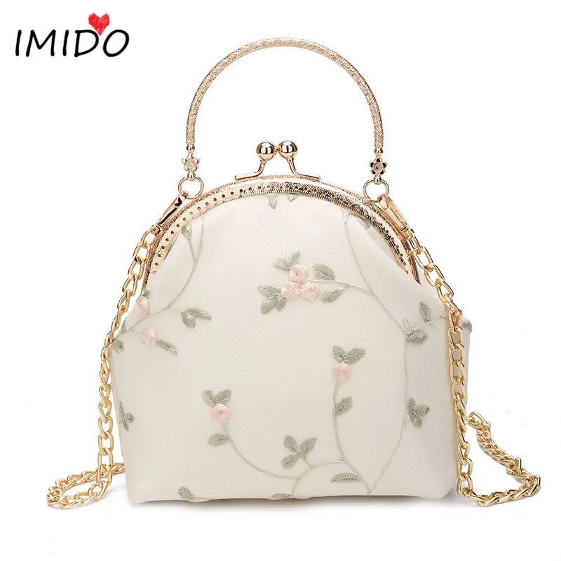 Сумка с вышивкой маленькие сумки для женщин 2019 цепочкой из искусственной кожи