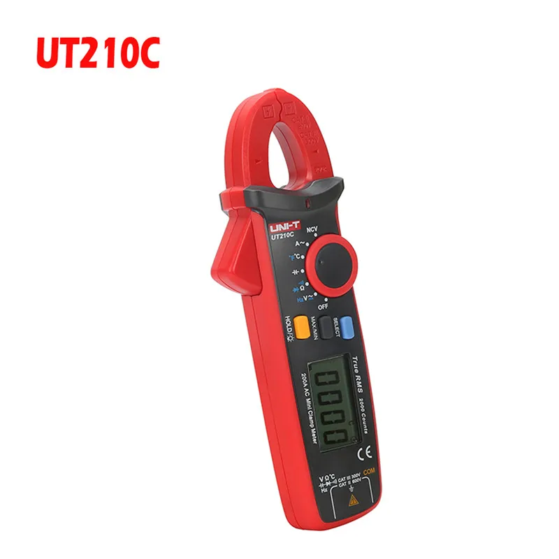 UT210C True RMS UNI-T UT210A/B/C/D/E мини мультиметр Цифровой мультиметр dc voltimetro amperimertro UNI T UT 210E dc зажим мультиметр - Цвет: UT210C