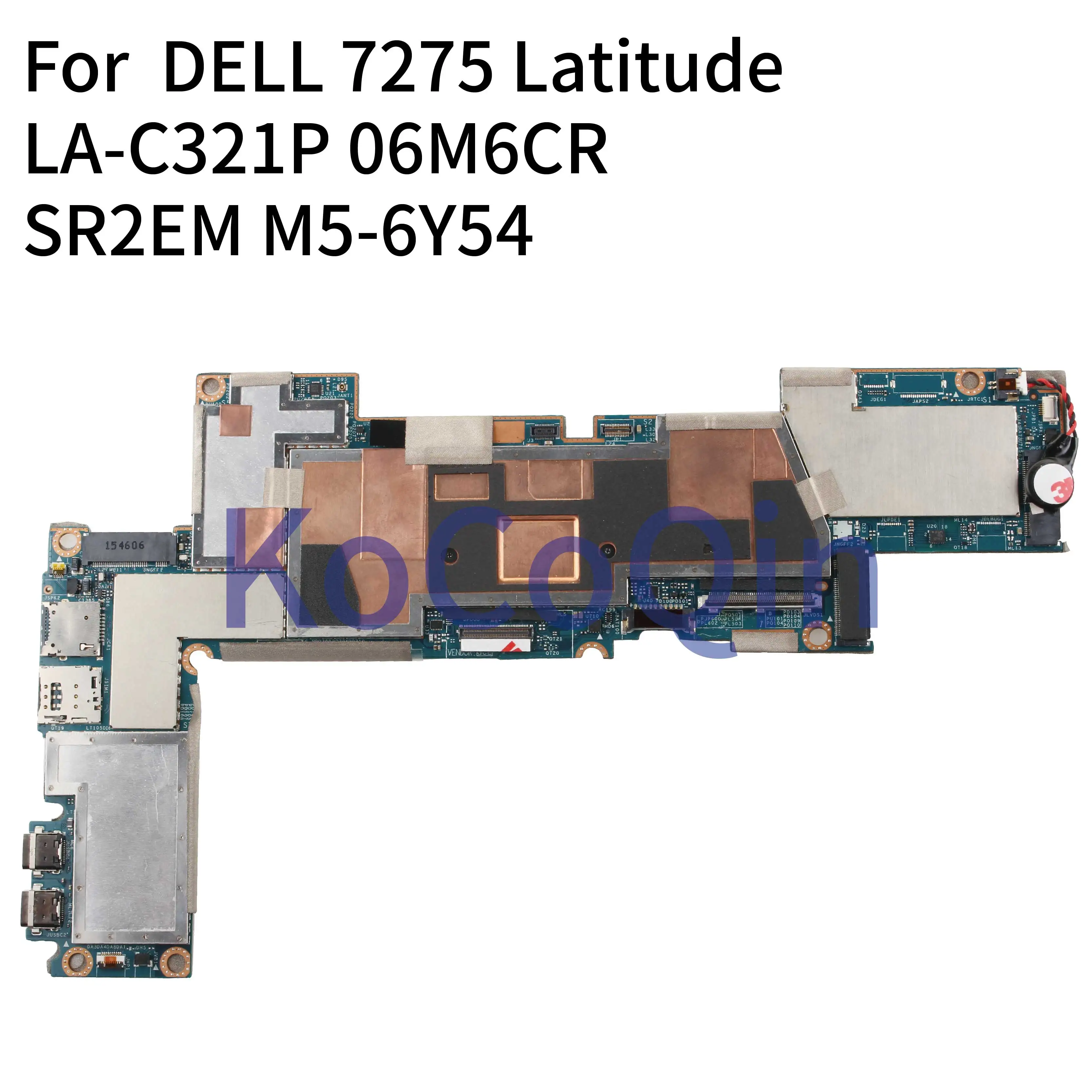 KoCoQin материнская плата для ноутбука DELL XPS 9250 Latitude 7275 M5 6Y57 8GB системная CN 06M6CR LA C321P SR2EM