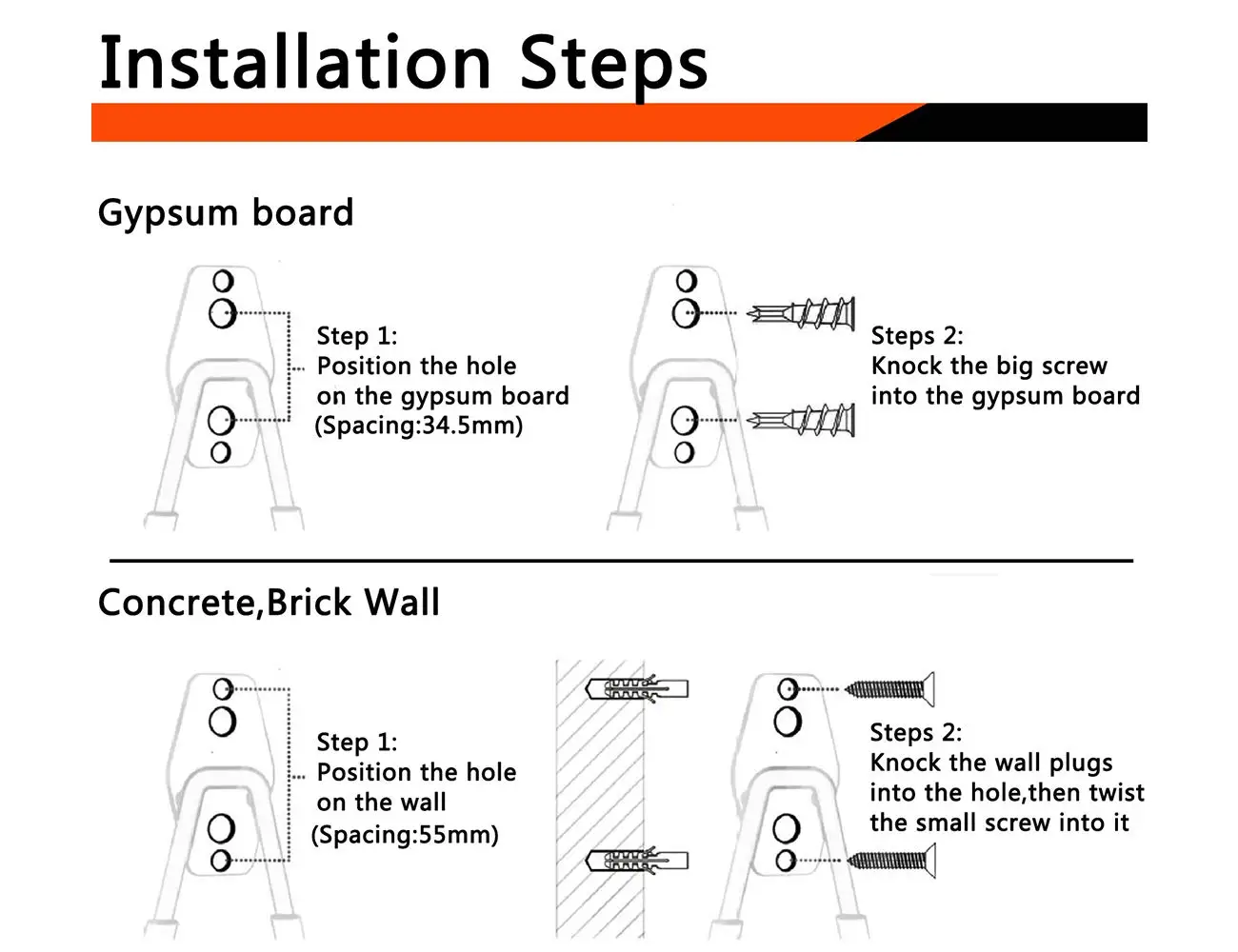 Утилита для хранения гаража двойные крючки сверхмощный железный настенный