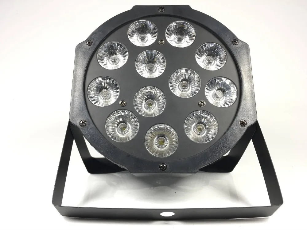 8 шт. в партии 12X12W светодиодный Par свет RGBW 4in1 плоский PAR dmx512 Диско lightsprofessional dj