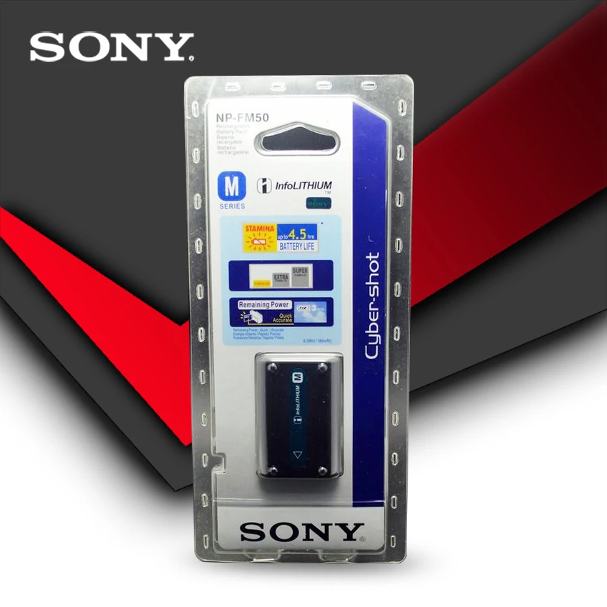 Оригинальная фотовспышка Sony speednp FM50 NPFM50 A100 A100K TRV408 PC105 PC101|Цифровые аккумуляторы| |