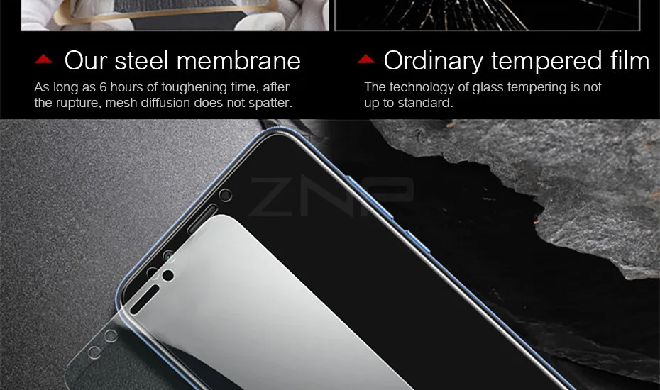 ZNP, 2 шт, полное покрытие, стекло для huawei Honor 7A 7C Pro, защита экрана, закаленное стекло для Honor 7C Honor 7A Pro, стеклянная пленка