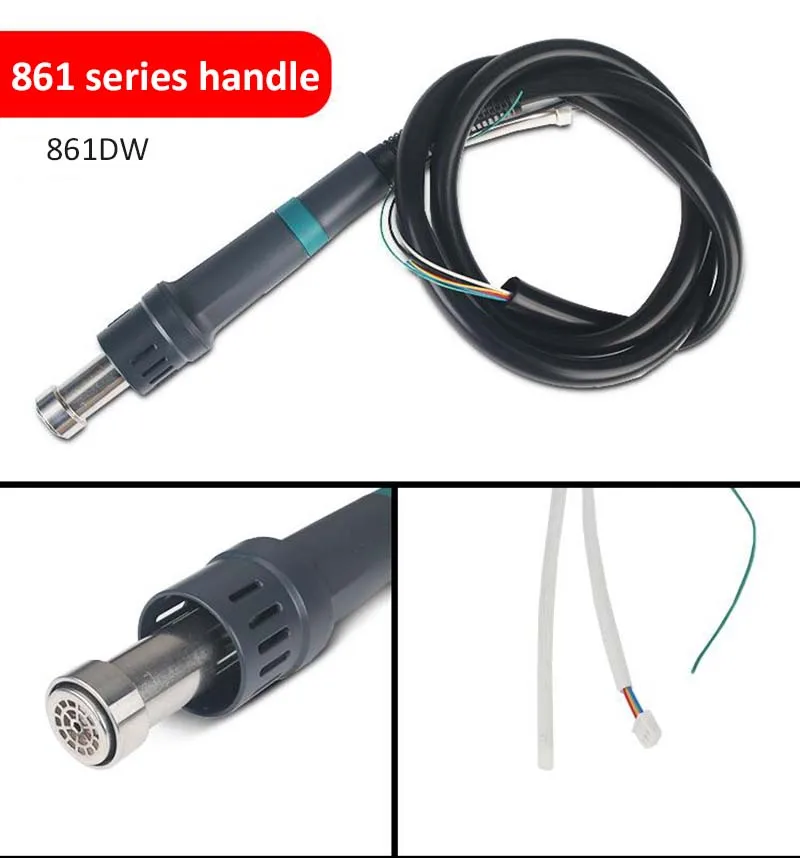 861DW Handle Jyrkior быстрый сварочный воздуходувка пистолет запасные аксессуары 861DW 858D 850A 850D 861DW 990AD 2008 957 Heat Hor пистолет ручка - Цвет: 861DW Handle