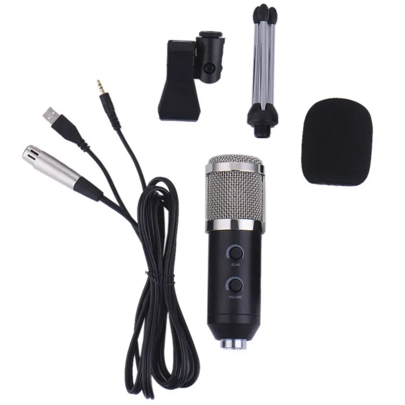 Конденсаторный USB микрофон для караоке KTV Проводные микрофоны записи звука с