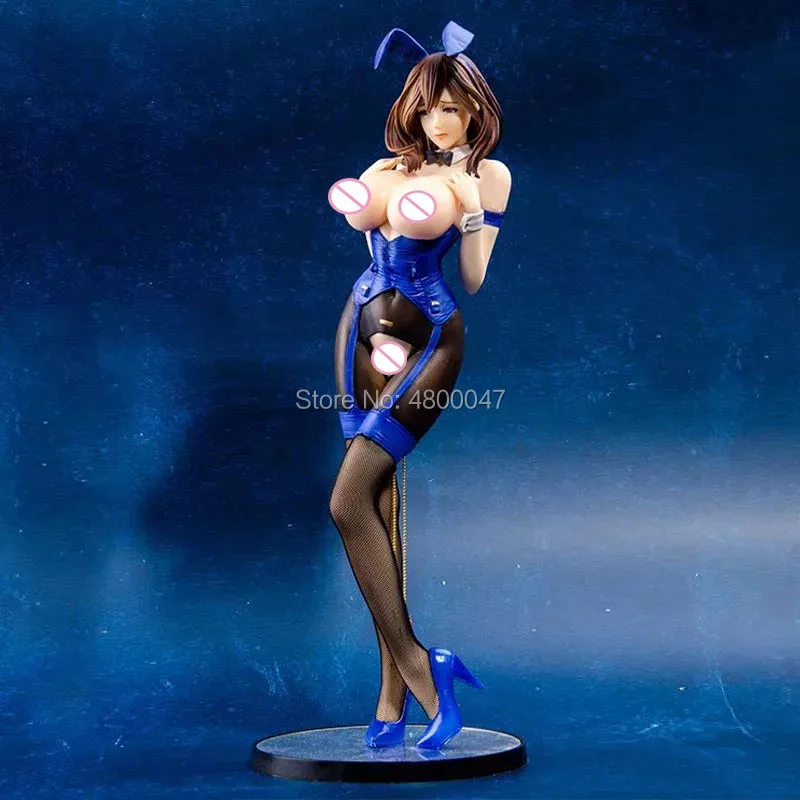 blue soft no box 41 см родная не девственница Мягкий Кролик девушка сексуальная девушки фигурка японского аниме ПВХ взрослые Фигурки игрушки Аниме Фигурки игрушки - Цвет: blue soft no box