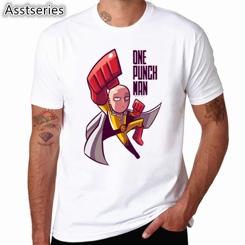 Hero Saitama One Punch Man Oppai забавная футболка Летняя футболка с коротким рукавом и круглым вырезом для мужчин и женщин HCP4549 - Цвет: HCP4549K