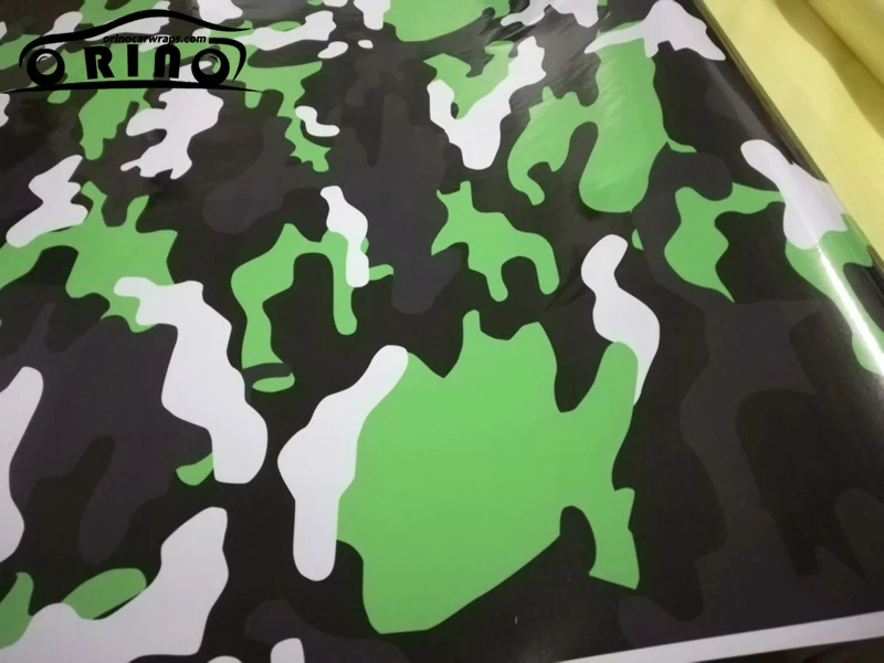 Черная зеленая белая камуфляжная виниловая пленка наклейка с воздушными