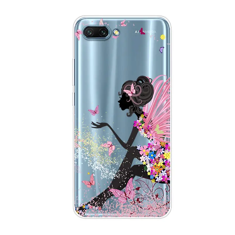 Мультяшный чехол для Huawei Honor 10 Мягкая силиконовая задняя крышка телефона Honor10 Lite