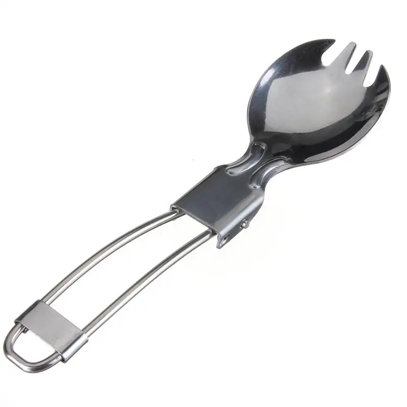 Портативный Открытый из нержавеющей стали Spork Вилка &amp Совок/Ложка инструменты