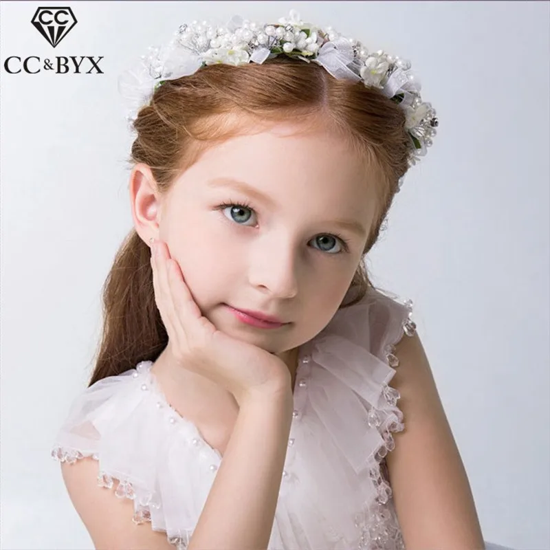 CC гирлянда короны тиары цветок Романтические Феи аксессуары для волос красоты