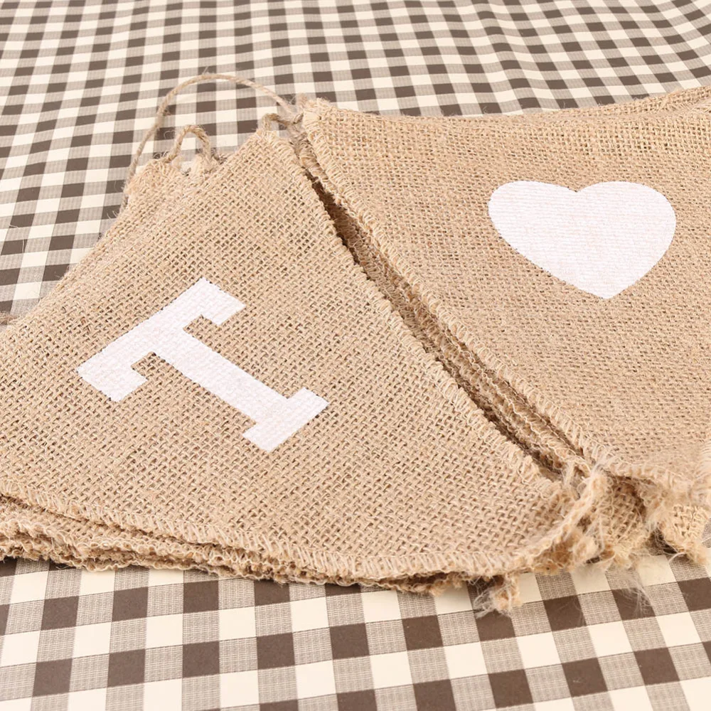 Лен флагманский баннеры Рождество Свадебная вечеринка поставки | Дом и сад