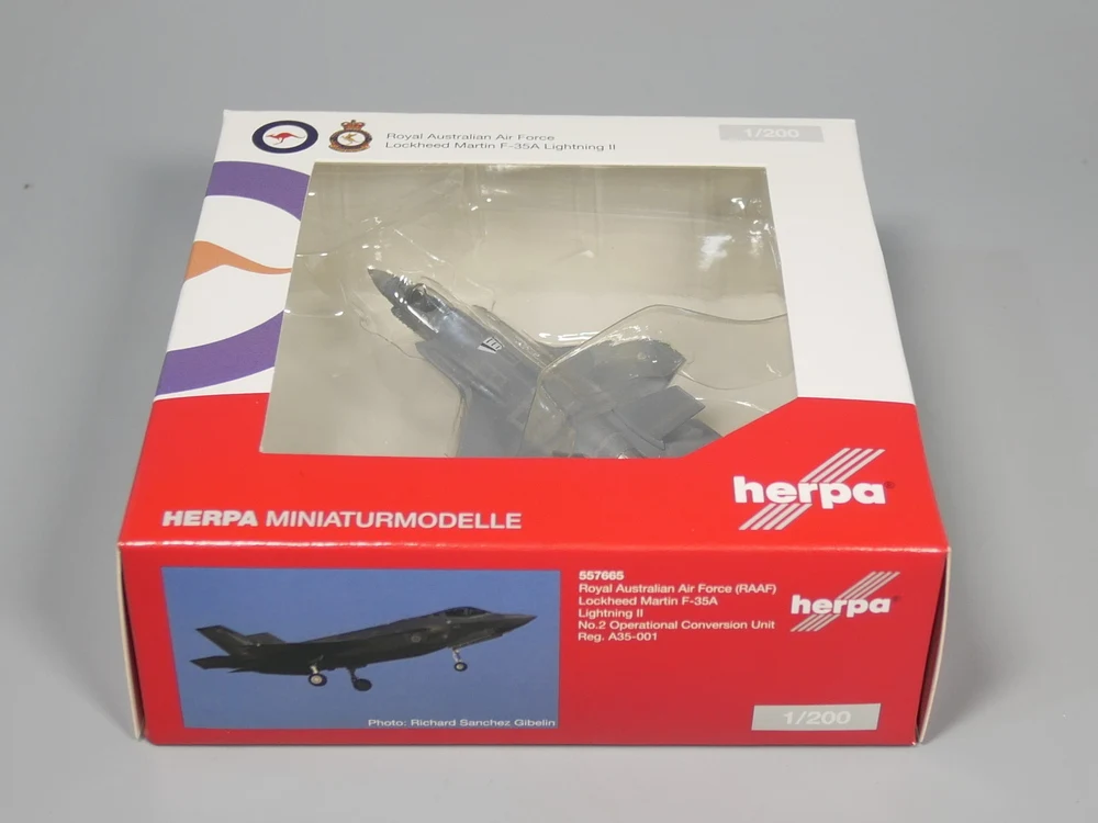 Herpa 1:200 королевские австралийские ВВС Lockheed Martin F 35A Lightning II литье под давлением