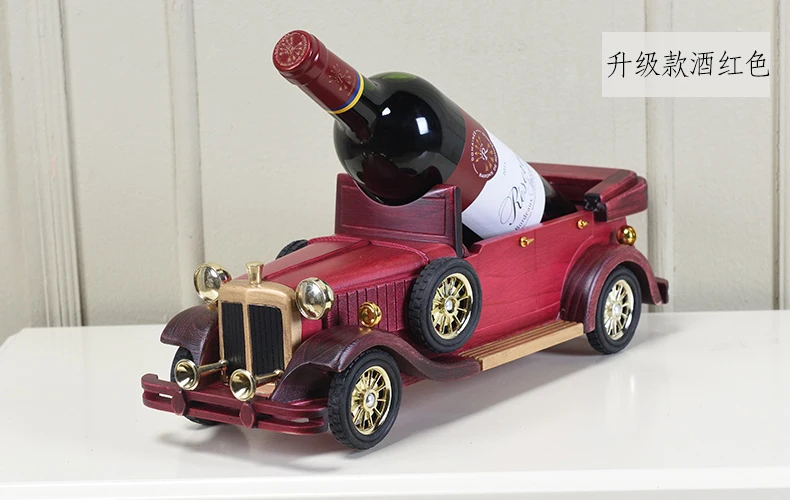 2020 Special gift TOP COOL # fashion office home Business shop Bar decorative art Retro wood Car model Wine rack statue | Дом и сад