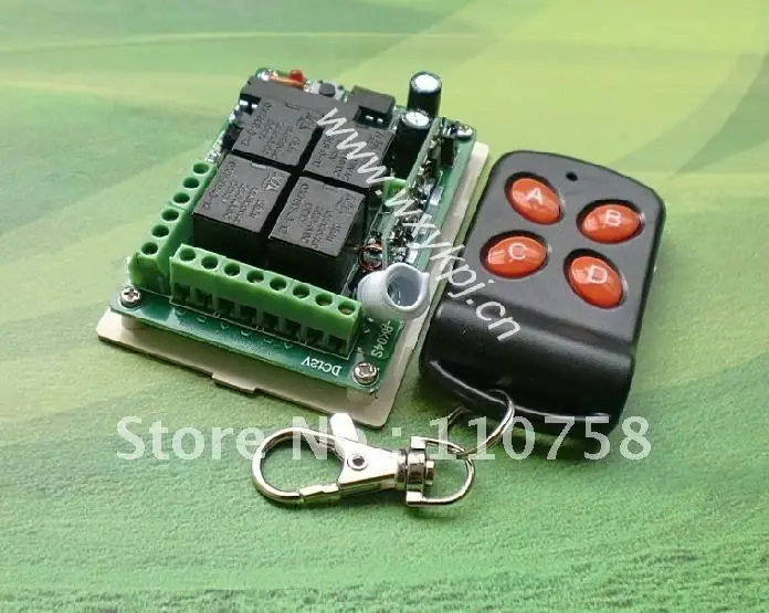 Новый DC 12V 10A 4CH обучающий код RF беспроводной пульт дистанционного управления