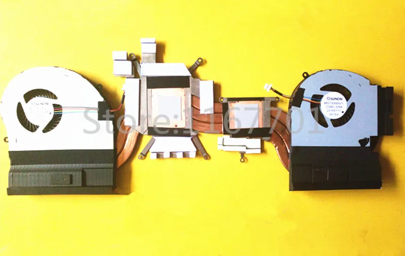 

Laptop/Notebook CPU Cooling Radiator Heatsink&Fan for Dell M17X 17 R4 GTX1080 GTX1070 GTX1060 0K2PKV AT1QB001ZC0 138W-NV-E1-G3