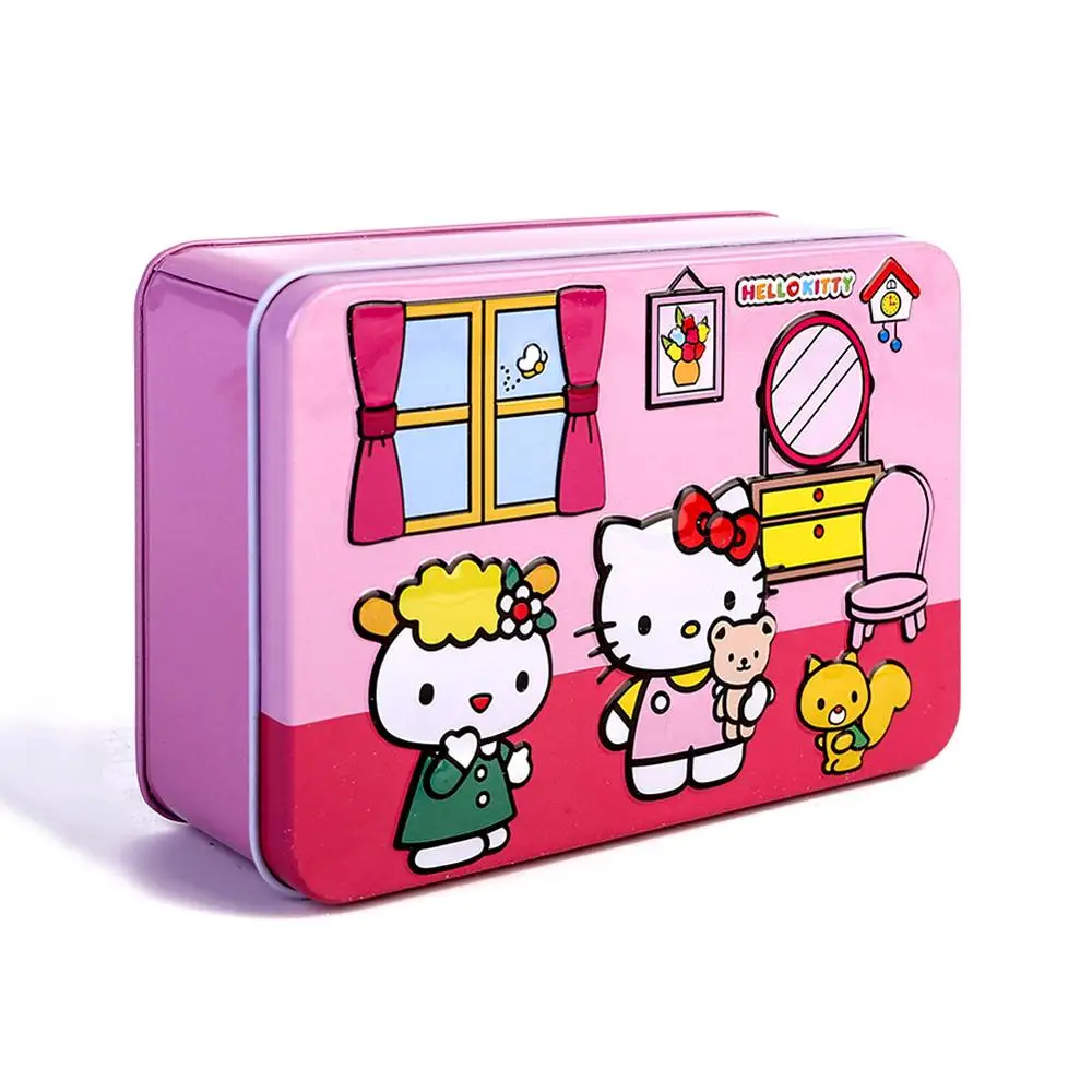 Пазлы Hello Kitty 100 шт. блестящая головоломка для детей Обучающие Развивающие пазлы