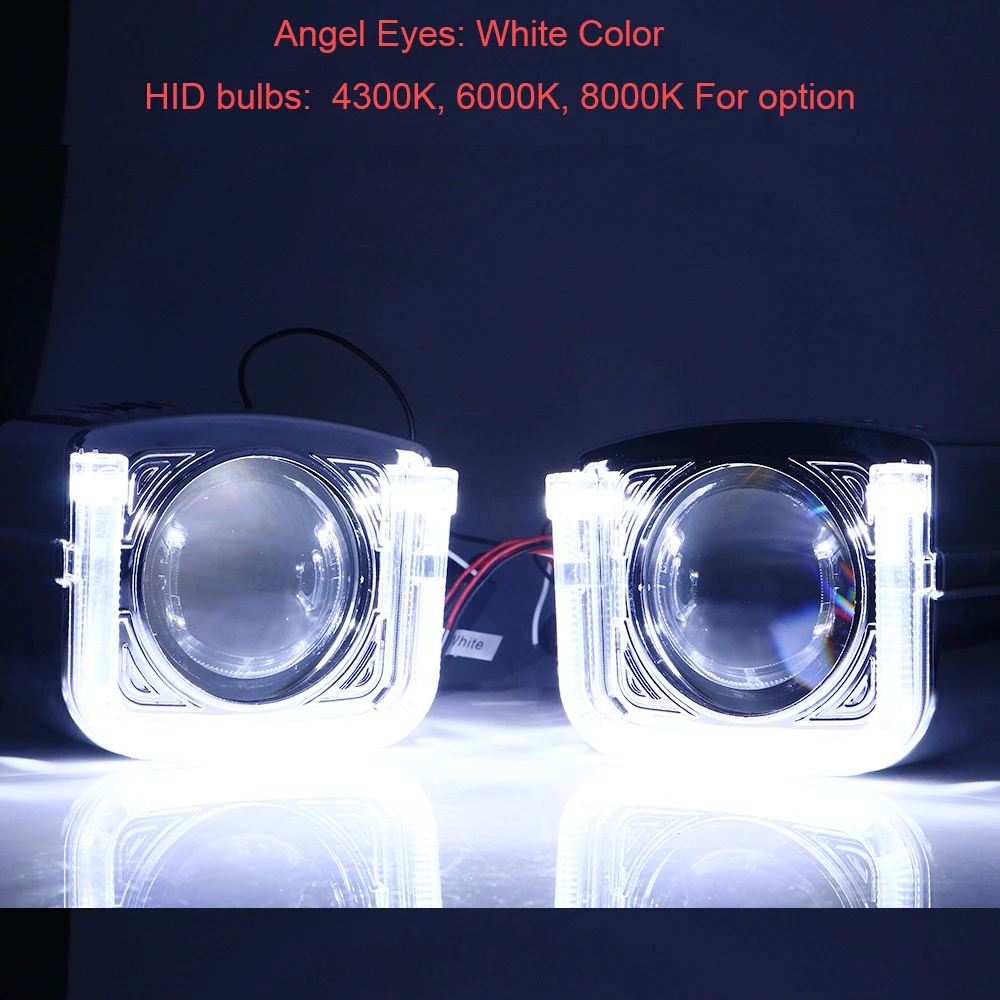 YM E-Bright 1 комплект 3 дюйма 4300K 6000K 8000K HID биксеноновые фары прожекторные линзы 12 В DC 35