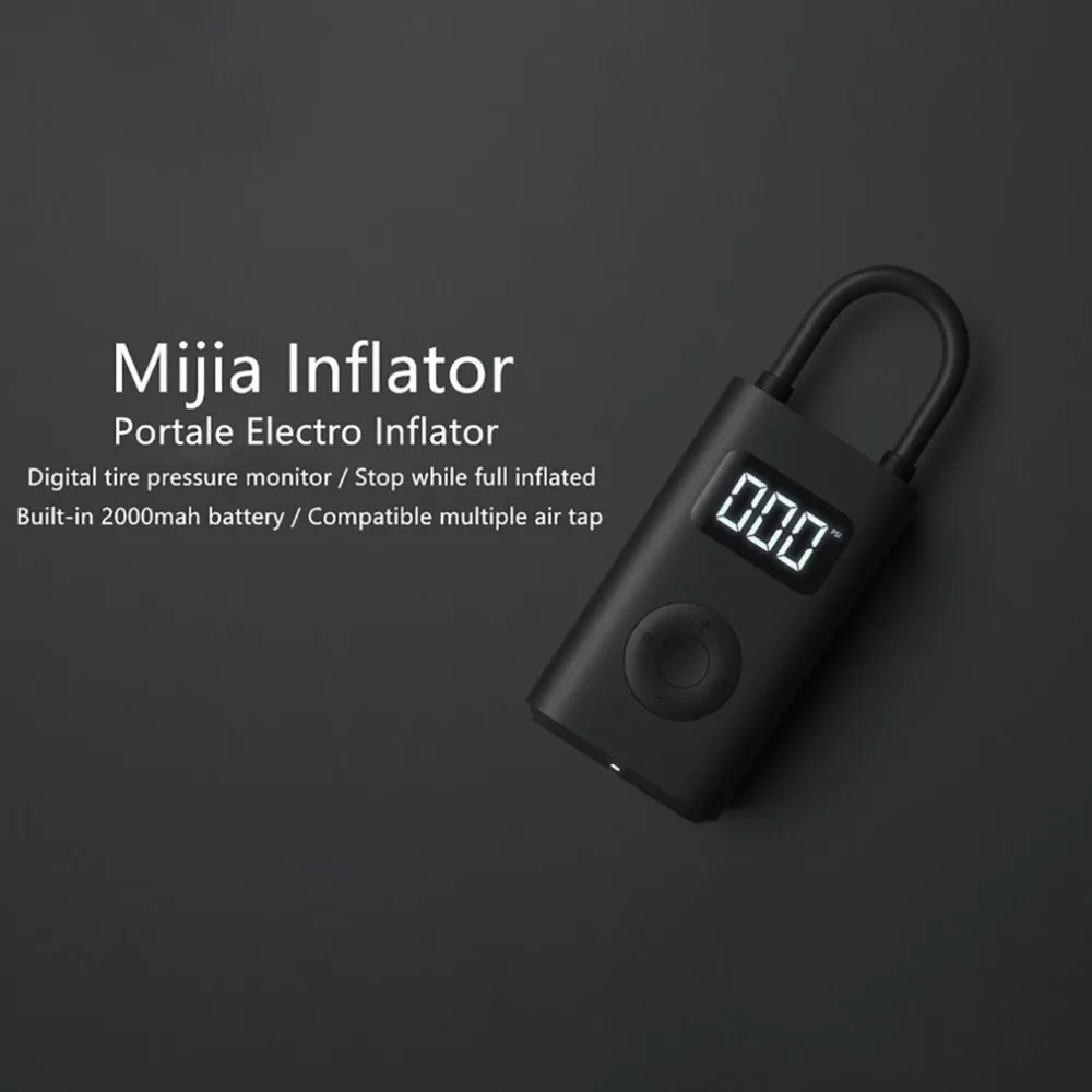 Предпродажа Xiaomi Mijia Портативный Умный Цифровой датчик давления в шинах Электрический насос для велосипеда мотоцикла автомобиля футбола