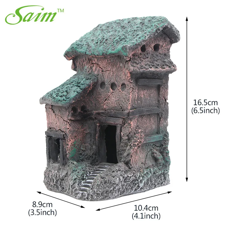 Саим Новый 2021 аквариумный замок декоративные старинный дом аквариумные