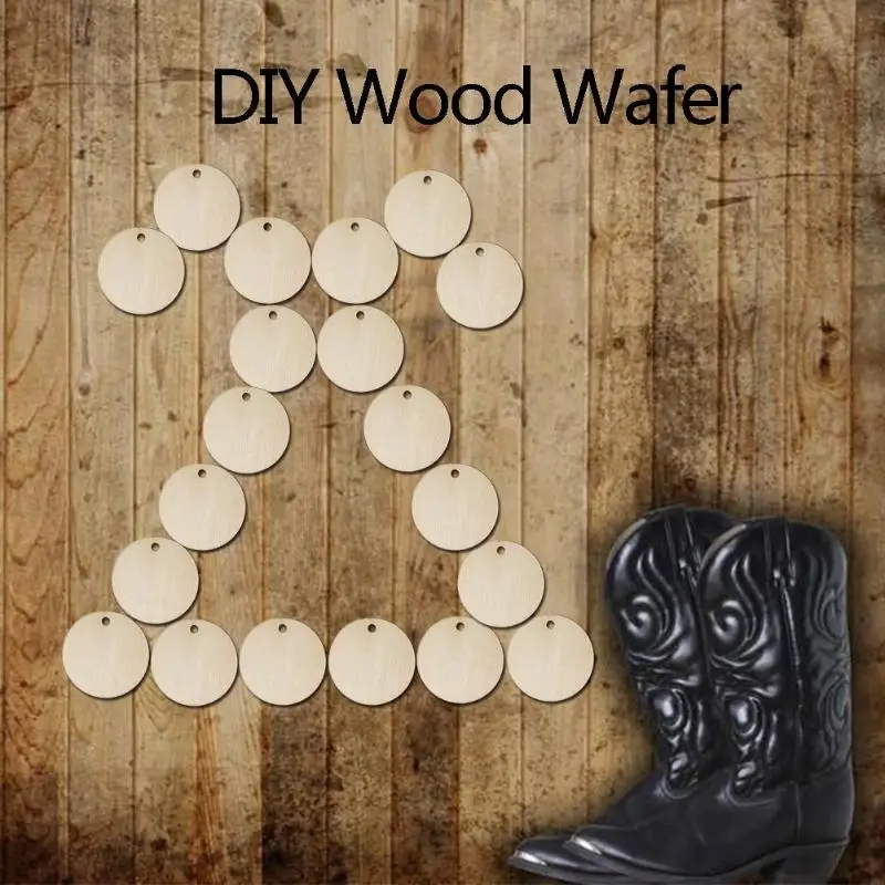 50 шт DIY Круглый натуральный деревянный ювелирный коллаж ручной работы украшение