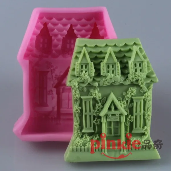 Большая силиконовая форма для мыла в форме дома полимерная глина ручной работы