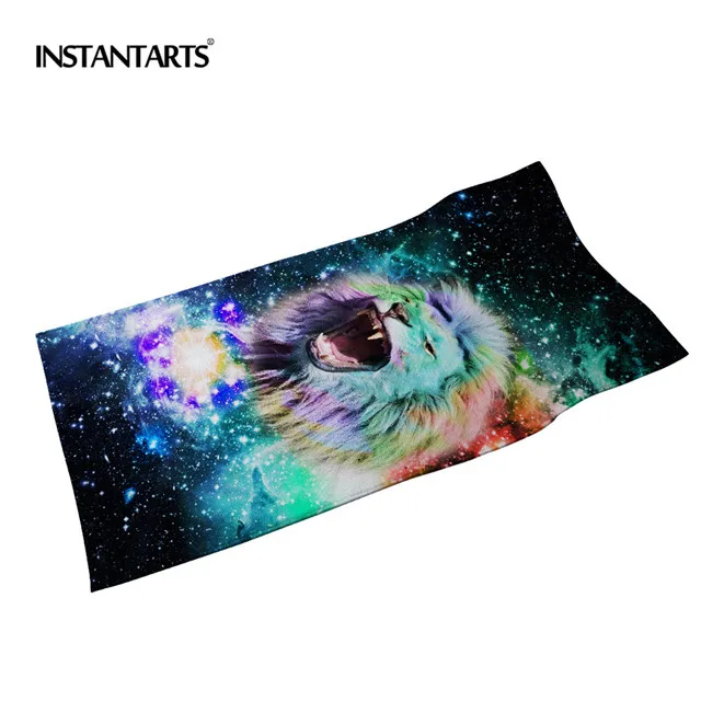 CC3200 INSTANTARTS 3D Galaxy Wolf животные принтованное из микрофибры полотенце для плавания s быстросохнущее спортивное полотенце для отдыха на природе сушильное банное полотенце s - Color: CC3200