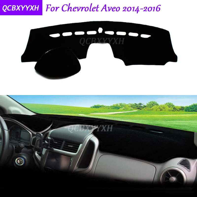 Коврик для приборной панели Chevrolet Aveo 2014-2016 защитный коврик интерьера Photophobism