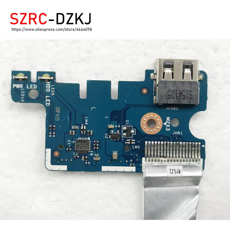 SZRCDZKJ оригинальный для HP 15 AC AF 250 G4 USB кард ридер порт дочка с кабелем LS C705P тест