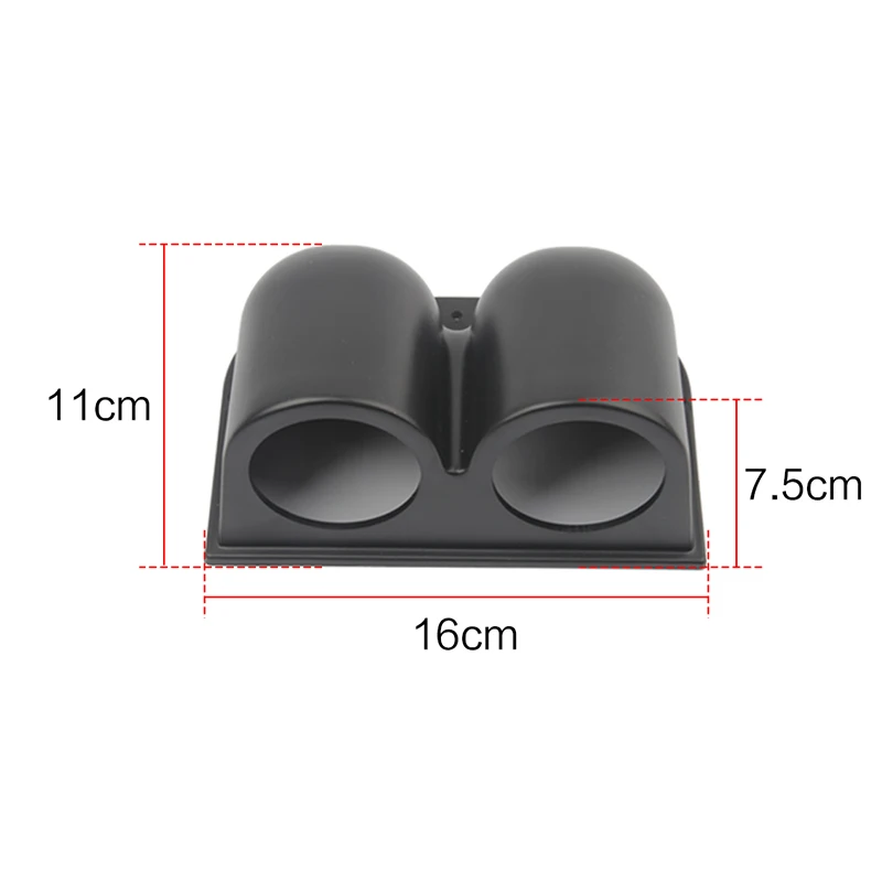 Черный 2 &quot52 мм Автомобильный мотор с двойным отверстием держатель для