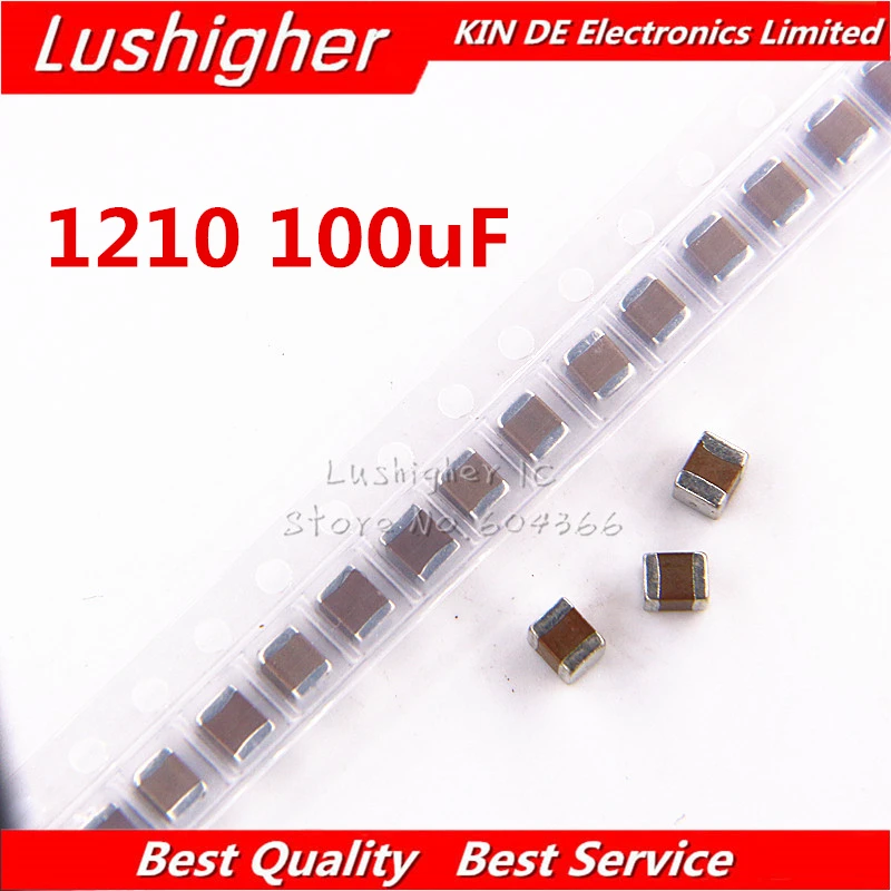 Керамический конденсатор 1210 мкФ 100 K 107 V X7R 250 SMD 50 шт. | Электронные компоненты и