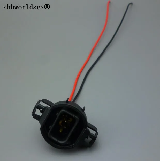 

shhworldsea 1/2/5/10/100pcs H16 5202 2504 PSX24W Bulbs Male Connector For Fog Lights Wiring Pigtail
