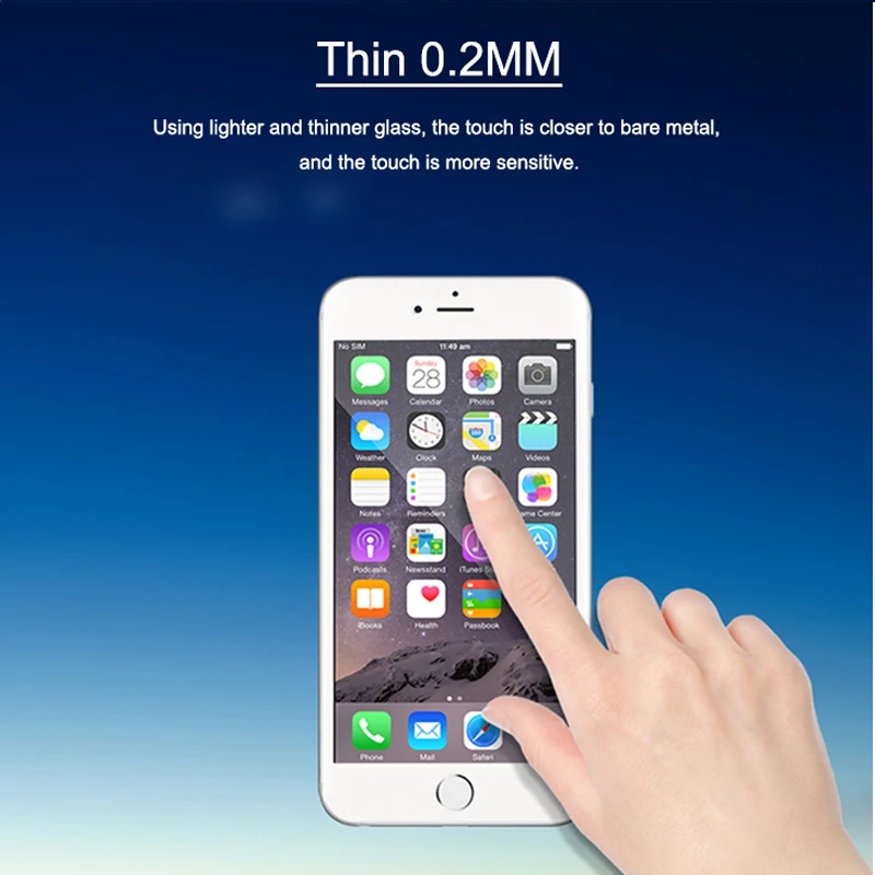 3D Защита экрана для iPhone 7 6 Plus стекло из углеродного волокна закаленное X XS 8
