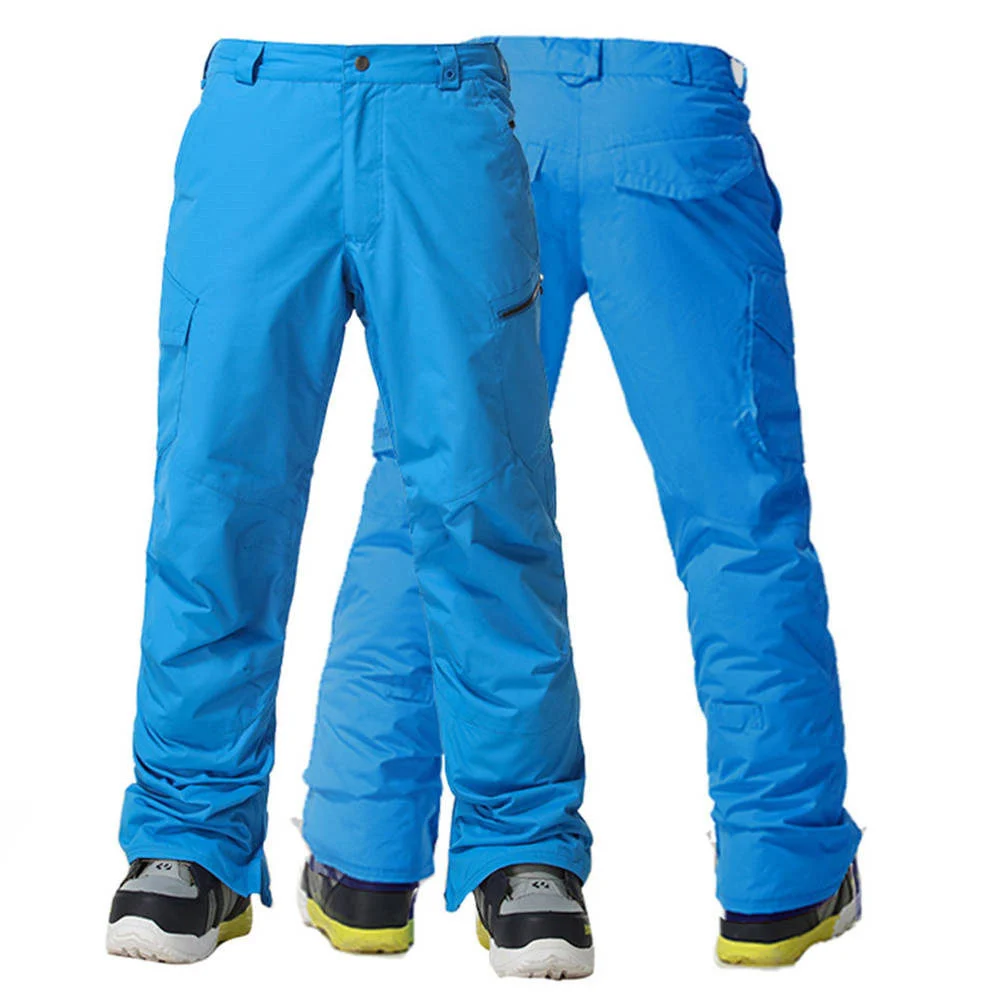 Зимние мужские лыжные штаны GSOU водонепроницаемые ветрозащитные регулируемые с