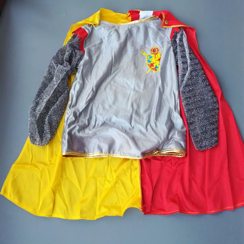 

VASHEJIANG Roman Warrior Knight Children Cosplay Hallowean Carnival Party Boy Prince King Kids Costumes Masquerade Suit