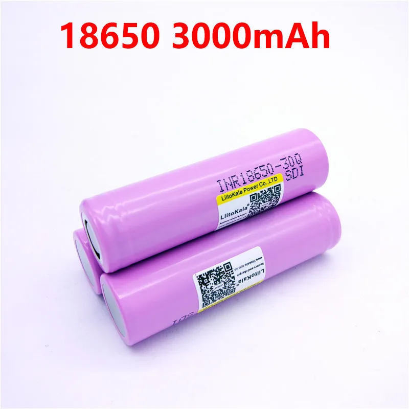 LiitoKala 100% оригинал новый для samsung INR 18650 3 7 В 3000 мАч INR18650 30Q литий-ионный