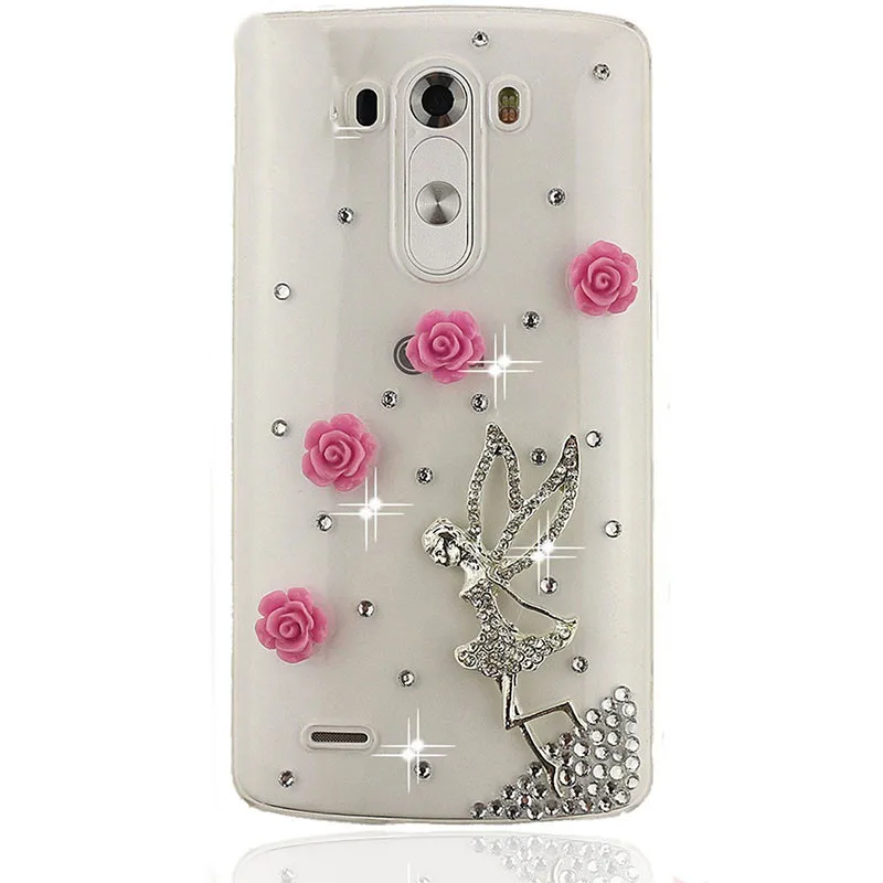 Роскошный блестящий чехол ручной работы с 3D короной для LG G3 K40 Stylus 2 3 X Power K10 M2 G4 V10 V20