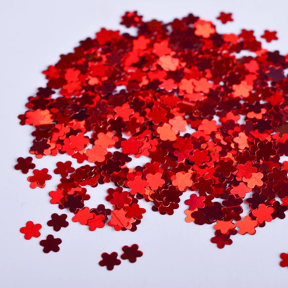 12 видов конструкций блестящая красная Смешанная форма украшения для ногтей 3d