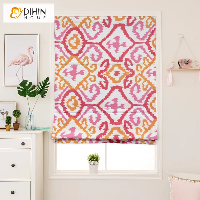 Современные жаккардовые римские жалюзи DIHIN HOME для гостиной оконные роликовые