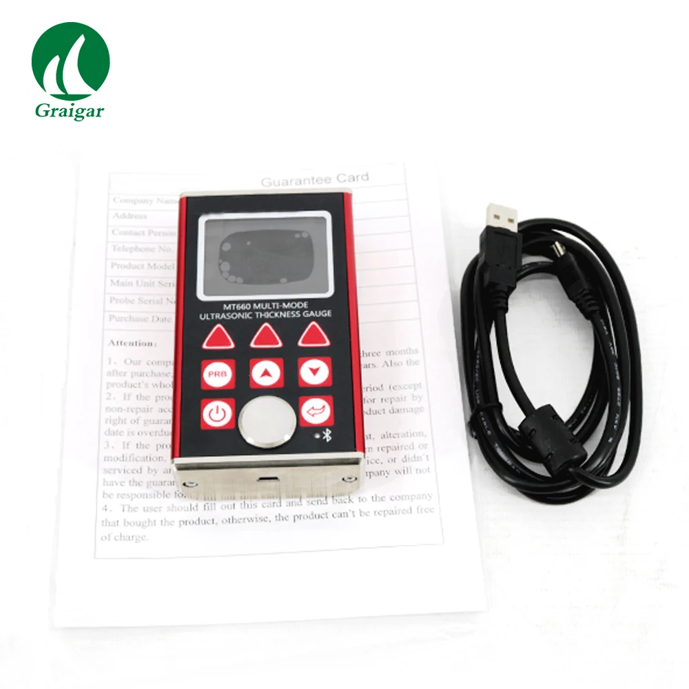 

MT660 Ultrasonic Thickness Gauge Capable of Measuring the Thickness of Various Materials