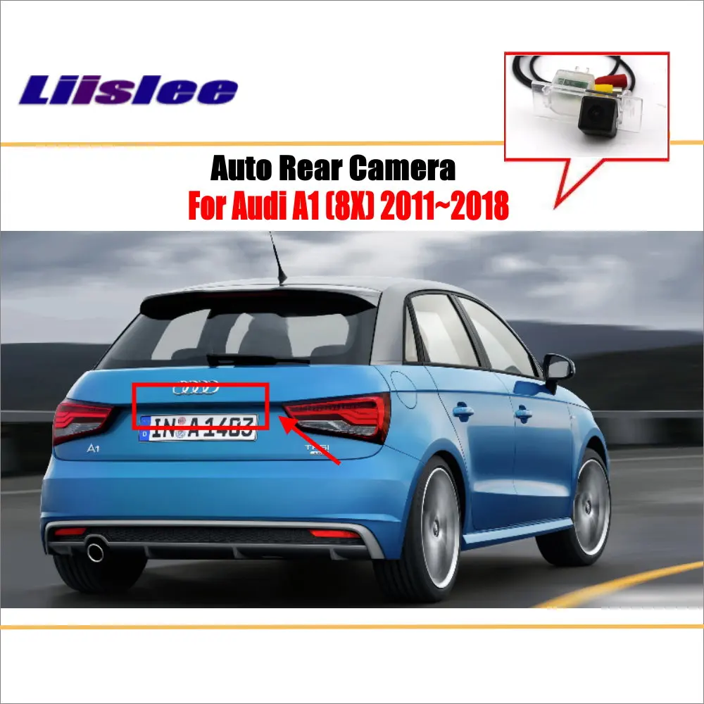 Камера заднего вида для Audi A1 8X 2011 ~ 2018 парковочная камера номерной знак лампа HD CCD