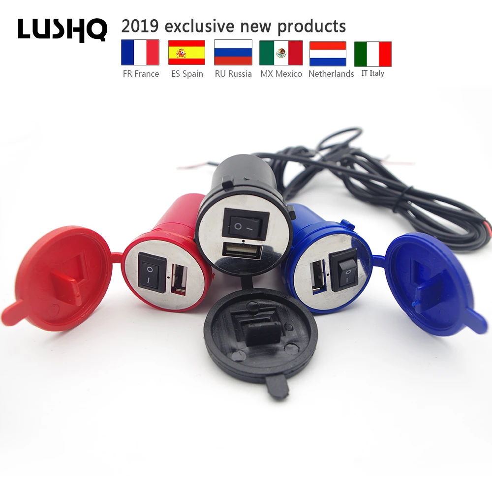 Usb мото Зарядное устройство мотоцикла cargador usb порт телефон для honda xr 250 kawasaki versys 1000