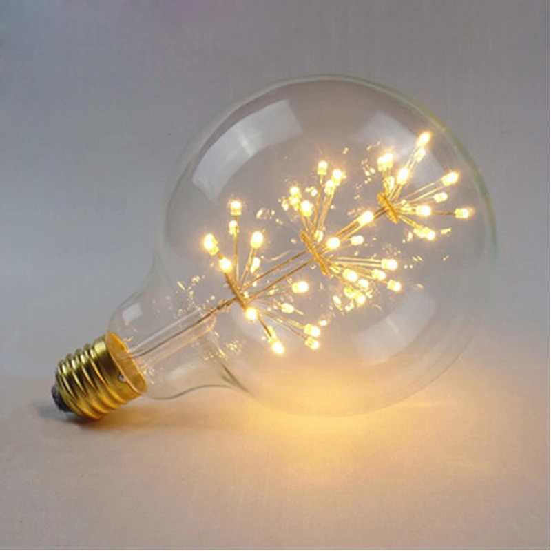 Подвесной светильник с лампами накаливания Эдисона 3 Вт светодиодная лампа в 220 В