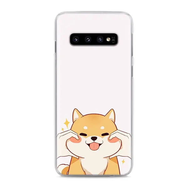 02 Каваи Шиба корги собака чехол s для samsung Galaxy S10e S10 S8 S9 Plus M10 M20 M30 A50 S6 S7 Edge жесткий чехол - Цвет: 02