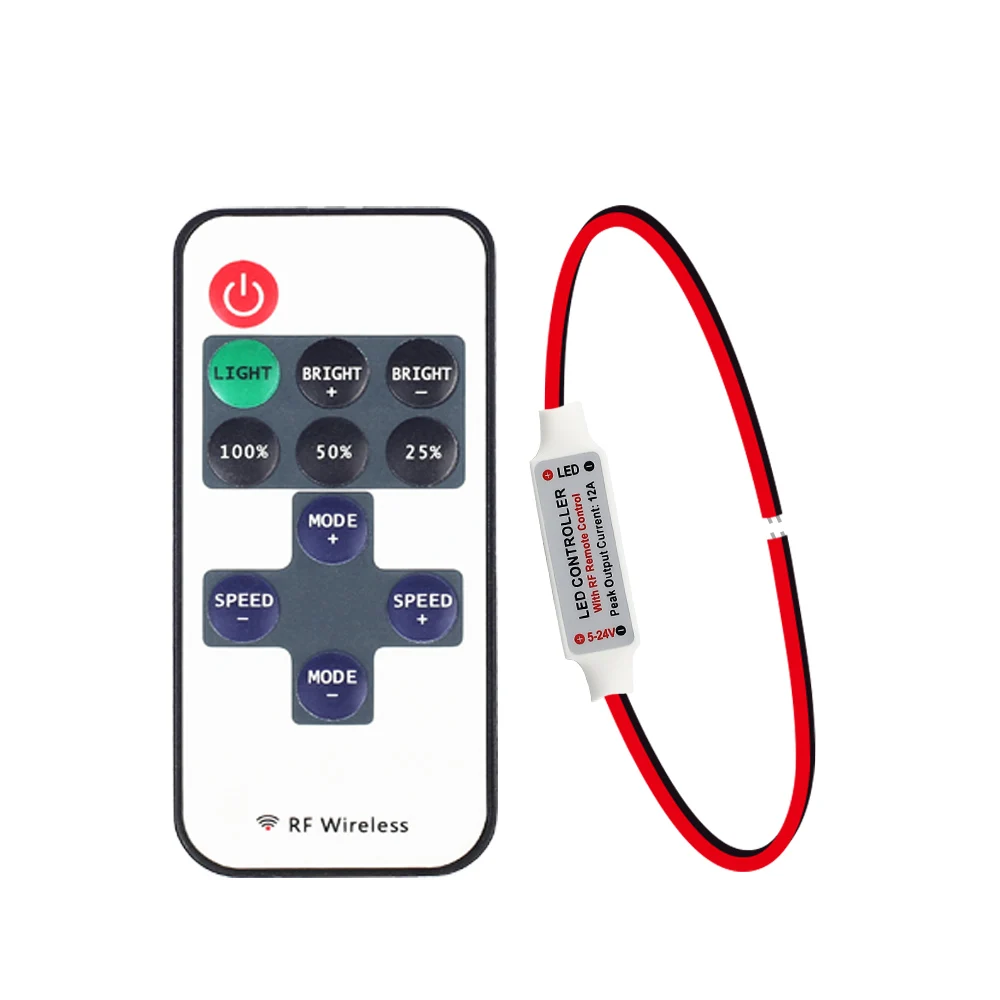 Светодиодный мини пульт дистанционного управления dimmer11Key 5 24 В постоянного тока
