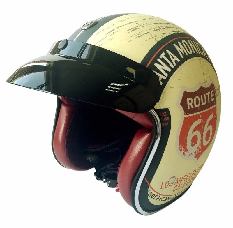 Motorcycle Helmet Retro Helmets Chopper Vintage Moto Open Face Old School Casco Summer Casque DOT | Автомобили и мотоциклы