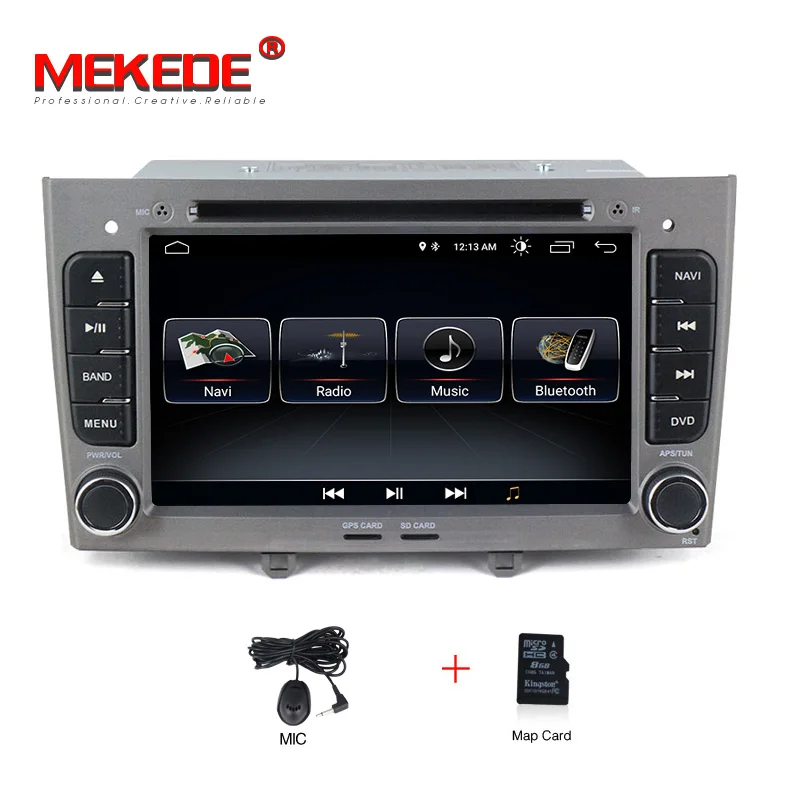Standard model 7 дюймов 2 din Android 8,1 Автомобильный gps dvd Радио для peugeot 308 408 2009- Авторадио Стерео мультимедийный плеер 2G ram - Цвет: Standard model