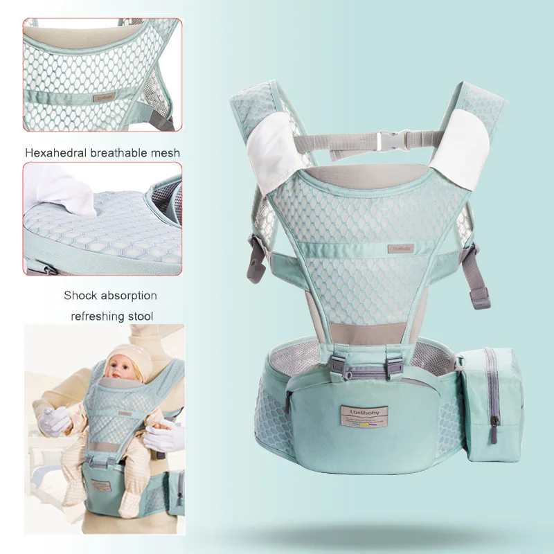 557-lv Ibelibaby Детский рюкзак для переноски мягкая удобная переноска для ребенка Warap хлопковая дышащая сумка кенгуру без запаха младенческий Хипсит - Цвет: 557-lv