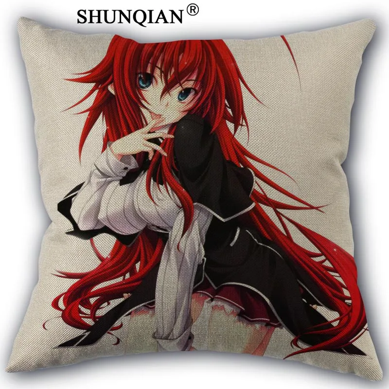 Highschool dxd льняная хлопковая наволочка с принтом квадратные декоративные для дома