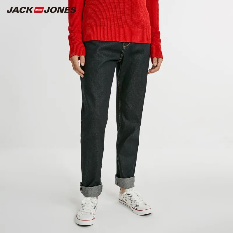 JackJones мужские повседневные свободные джинсы из 100% хлопка штаны с карманами